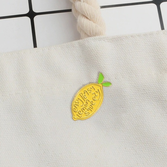 Jewelry - ‼️Bundled Only‼️Easy Peasy Lemon Squeezy Pin